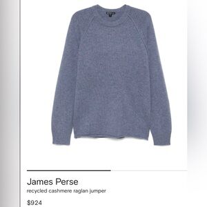 James Perse
recycled cashmere raglan jumper